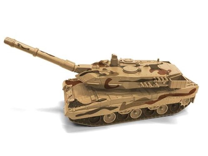 AUTO WORLD Desert Camo Battle Tank 1:40 Scale Die Cast Vehicle - .