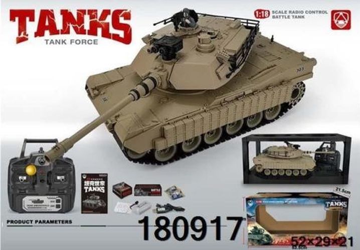 DENTT Us M1a2 Tank Radio Control Toy With Bb Shooting Action - .