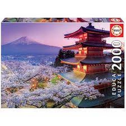 EDUCA BORRAS PUZZLE Mount Fuji And Chureto Pagoda, Japan 3000 Piece Puzzle - 