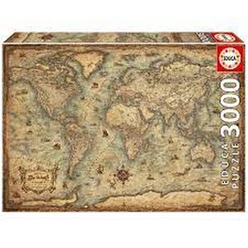 EDUCA BORRAS PUZZLE Map Of The World 3000 Piece Puzzle - 