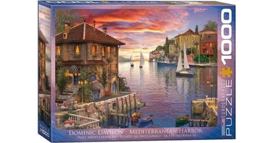 EUROGRAPHICS Mediterranean Harbor 1000 Piece Puzzle - 