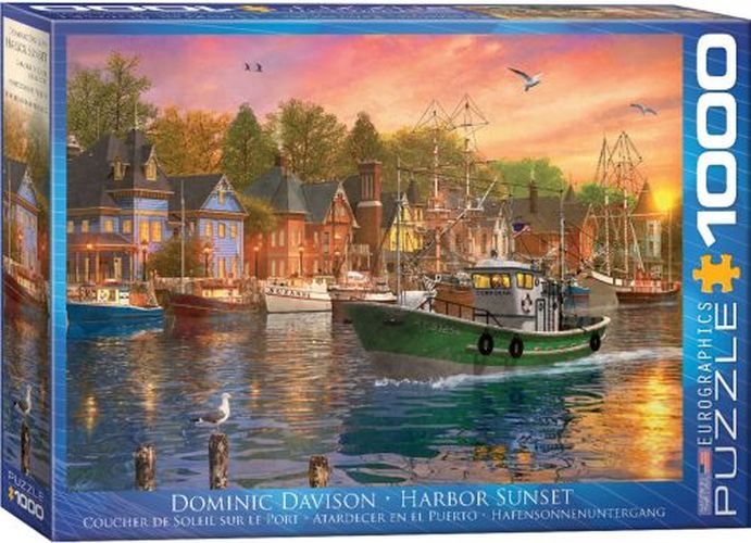EUROGRAPHICS Harbor Sunset 1000 Piece Puzzle - 