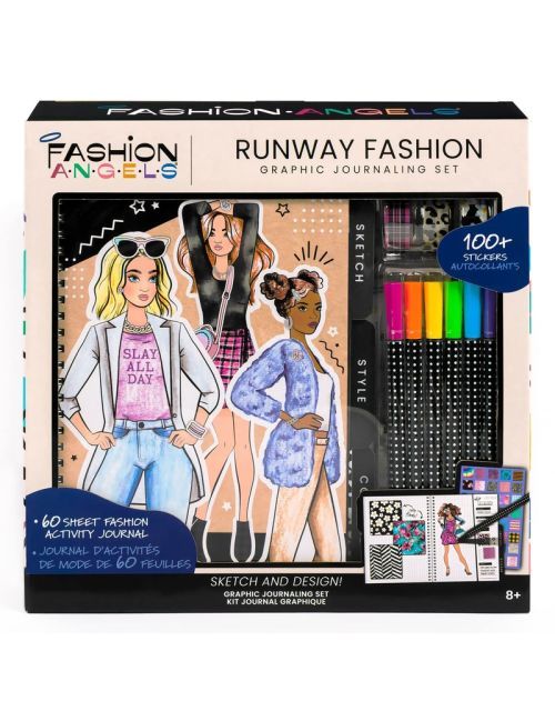 FASHION ANGELS ENT. Runway Fashion Graphic Journaling Set - .