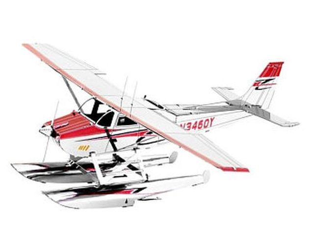 FASCINATIONS Cessna 182 Floatplane Metal Earth - .