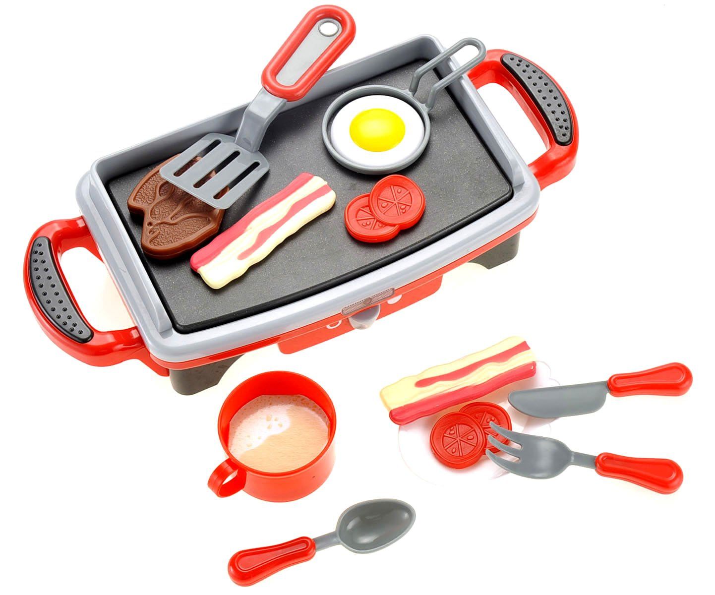 GIRL FUN TOYS Breakfast Giddle Cooking Stove With Sound - .
