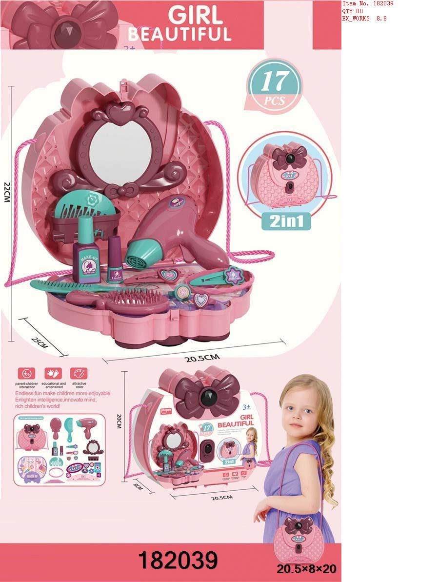 GIRL FUN TOYS Beauty Jewelry Bag Dress Up Toy - .