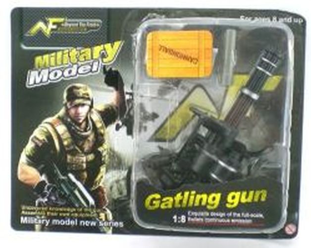 HAMMOND TOYS Gatling Machine Gun 1:8 Scale Military Model Doll Accessory - 
