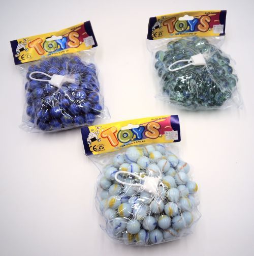 HAMMOND TOYS 1.4 Lbs Of Real Glass Marbles With Shooter Toy (one Bag - Colors Will Vary) - 