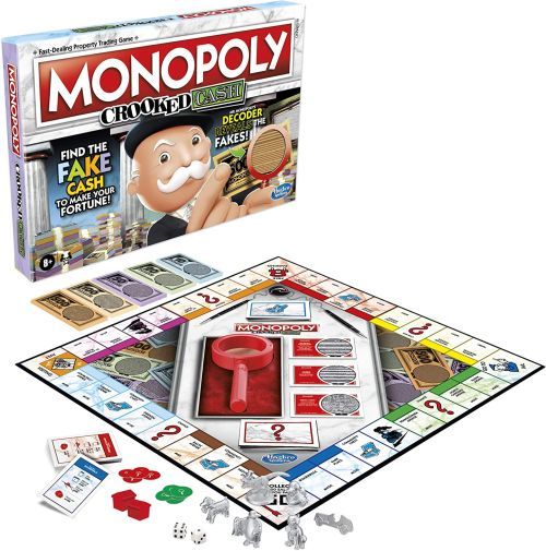 HASBRO Monopoly Crooked Cash Board Game - 
