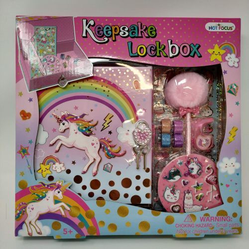 HOT FOCUS Keepsake Lockbox Unicorn - .