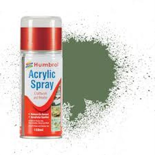 HUMBROL PAINT Grass Green Acylic Hobby Spray Paint 150 Ml - 