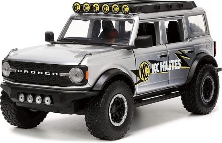 JADA TOYS 2021 Ford Bronco Silver 1/24 Scale Die Cast Truck - 