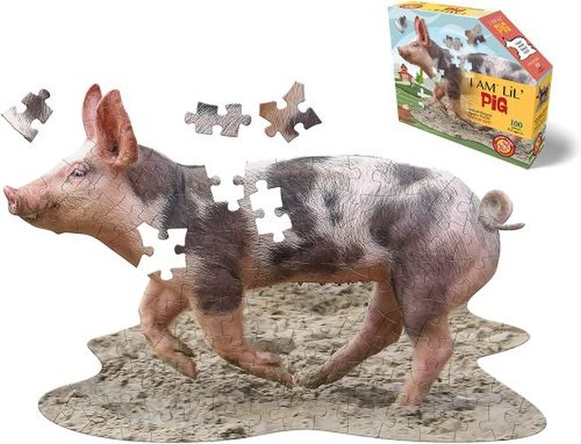 MADD CAPP I Am Lil Pig Animal Shaped 100 Piece Puzzle - 