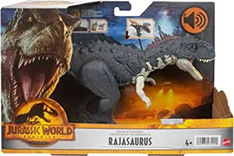 MATTEL Rajasaurus Jurassic World Dominion  Roar Strikers Dinosaur - 