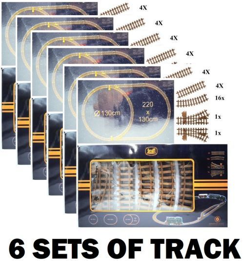 NEWQIDA TOYS FACTORY 6 Sets Plastic Train Track G Scale. - .