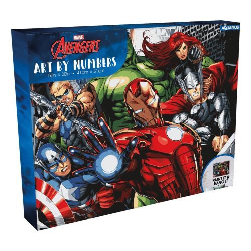 NMR Marvel Avengers Assemble Art By Numbers Set - 
