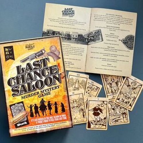 PROFESSOR PUZZLE Last Chance Saloon Murder Mystery Party Game - .