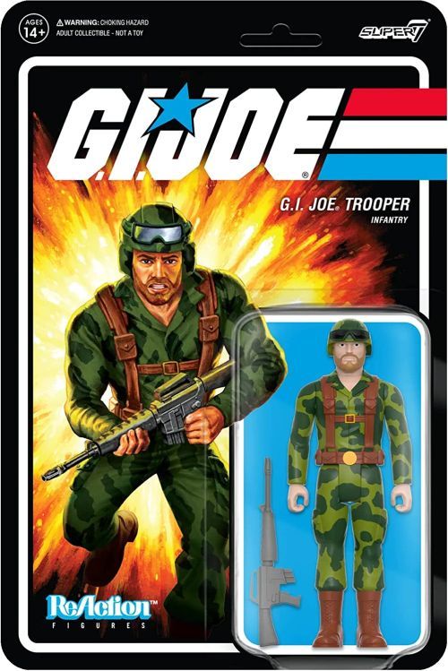 REACTION FIGURES Gi Joe Trooper Infantry Action Figure - ACTION