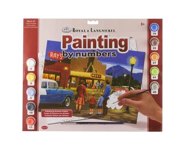 ROYAL LANGNICKEL ART A Night At The Movies Painting By Numbers - 