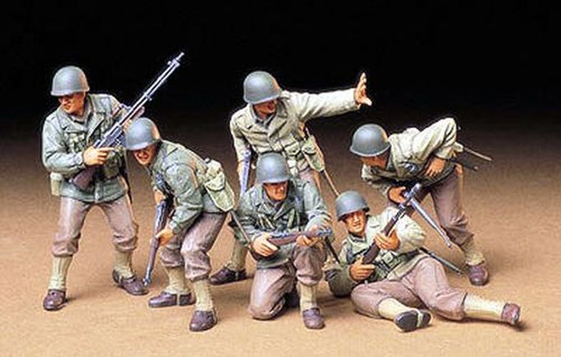 TAMIYA MODEL Us Army Assault Infantry 1/35 Scale Plastic Model Kit - 