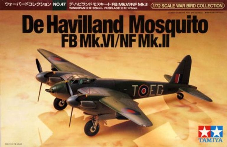TAMIYA MODEL De Havilland Mosquite Fb Mk.vi/nf Mk.ii 1/72 Kit Plane - 