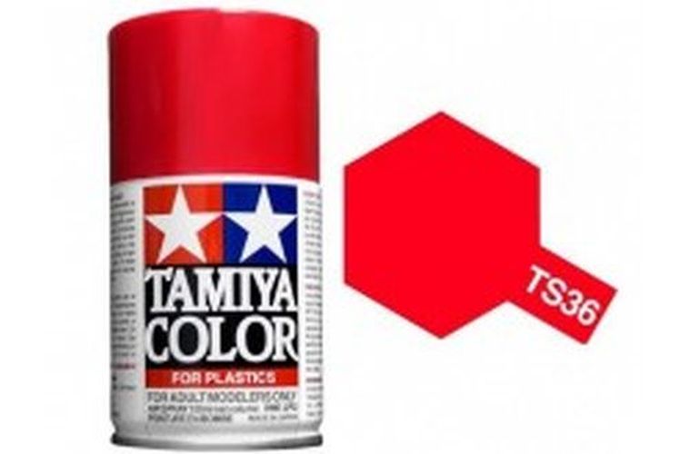TAMIYA COLOR Fluorescent Red Ts-36 Spray Paint Lacquer - .