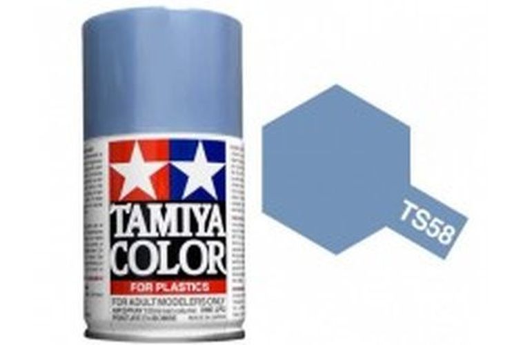 TAMIYA COLOR Pearl Light Blue Ts-58 Spray Paint Lacquer - 