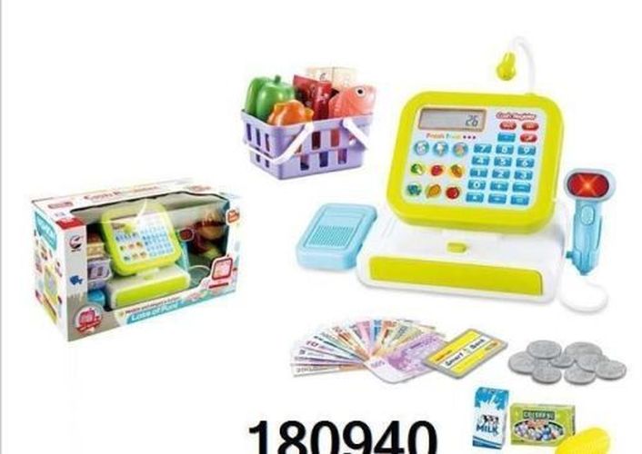 TODDLER TOYS Cashier Toy Cash Register Battery Operated - 