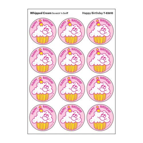 TREND ENTERPRISES Whipped Cream Scratch N Sniff Stinky Stickers - .