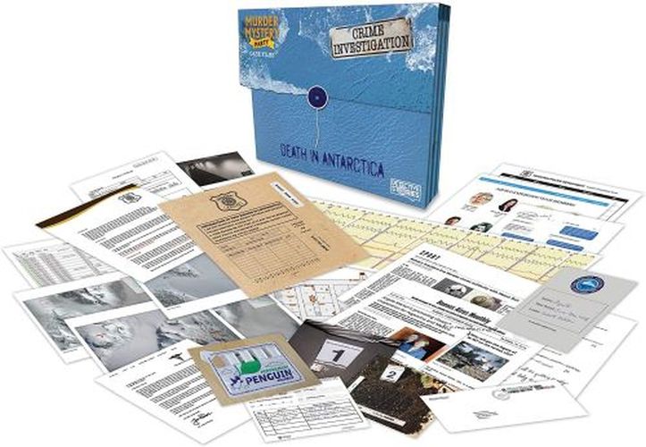 UNIVERSITY GAMES Death In Antarctica Murder Mystery Party Game - .