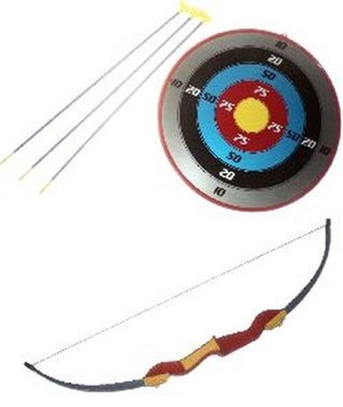 YAMATO USA Toy Bow And Arrow Set With Suction Cup Arrows And Target - 