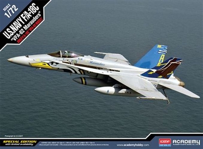 ACADEMY MODEL F/a-18c U.s. Navy Vfa-82 Maraders 1:72 Scale - 