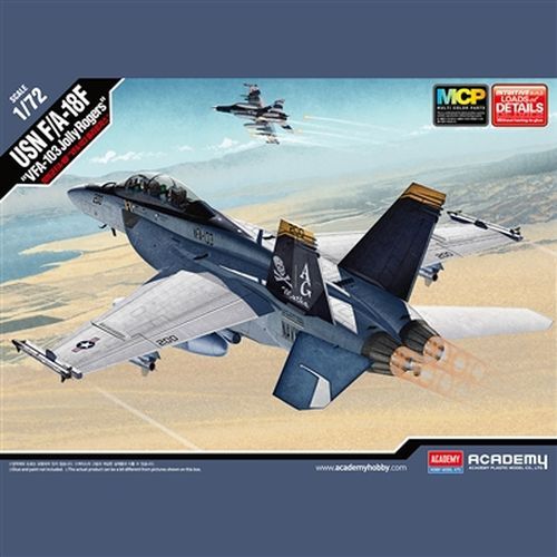 ACADEMY MODEL F/a-18f Vfa-103 Jolly Rogers Mcp 1:72 Scale - 