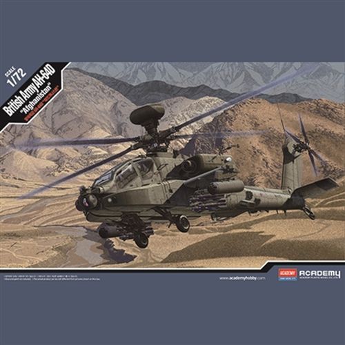 ACADEMY MODEL Ah-64d British Army Afghanistan Helicopter 1:72 Scale - MODELS