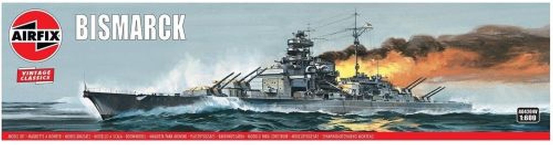 AIRFIX MODEL Bismark Warship Plastic Model Kit - 