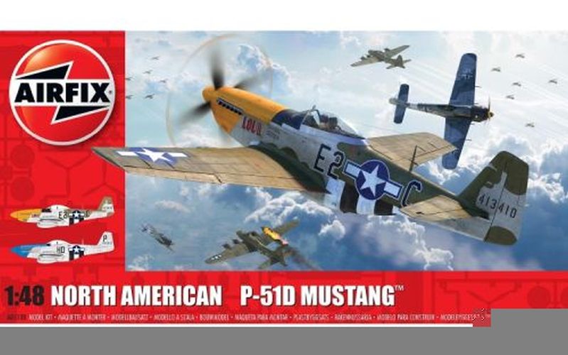 AIRFIX MODEL North American P51-d Mustang (filletless Tails) 1:48 - .