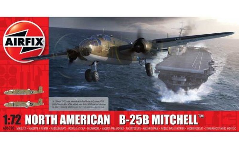 AIRFIX MODEL North American B25b Mitchell Doolittle Raid 1:72 - 