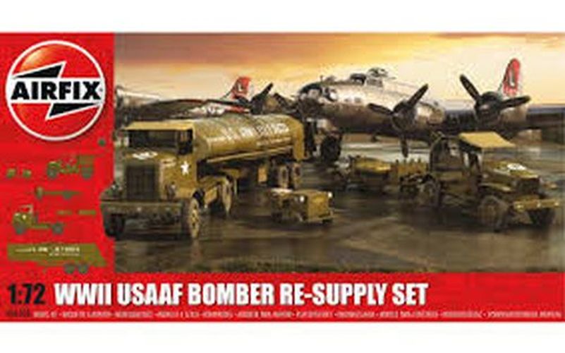 AIRFIX MODEL Usaaf 8th Air Force Bomber Resupply Set 1:72 - .