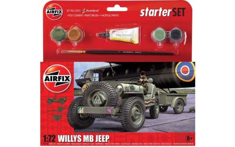 AIRFIX MODEL Small Starter Set Jeep Mb - .