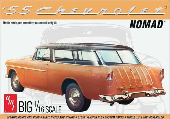 AMT 55 Chevrolet Nomad Big 1/16 Scale Plastic Model Kit - 