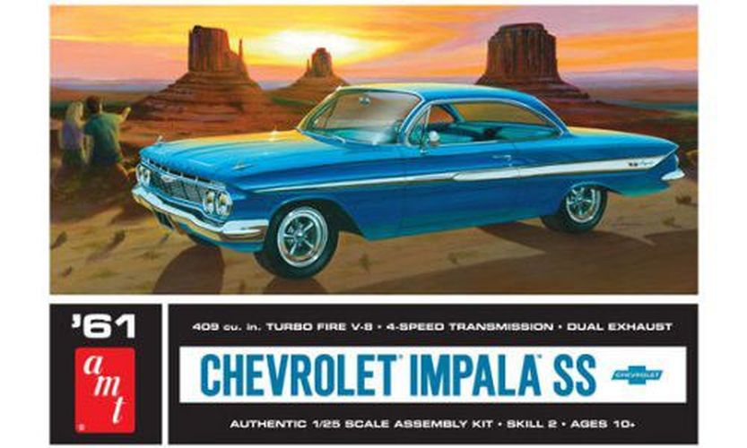 AMT 61 Chevy Impala Ss Model Car Kit - 