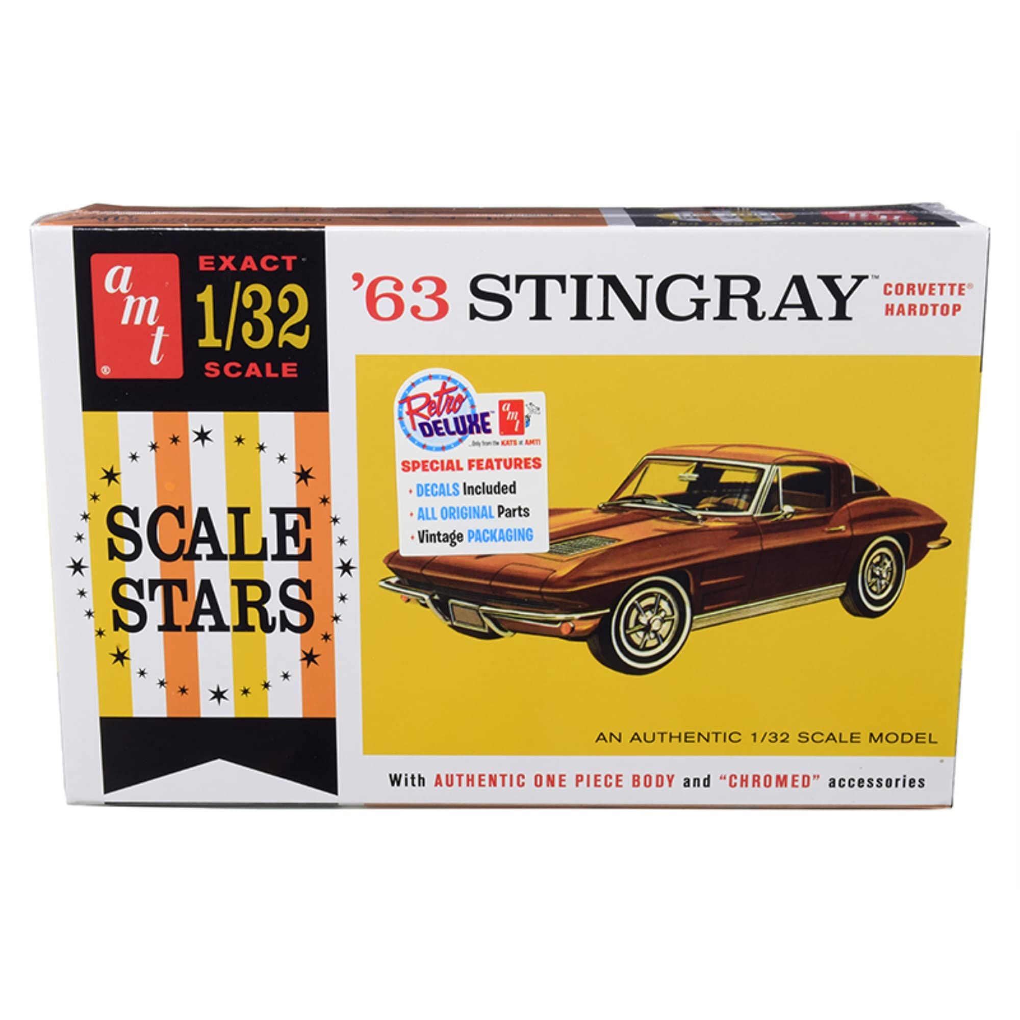 AMT 1963 Chevy Corvet Plastic Model Kit - 
