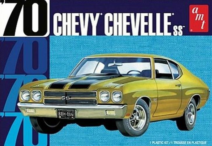 AMT 1970 Chevy Chevelle Ss 2t Plastic Model Car - .