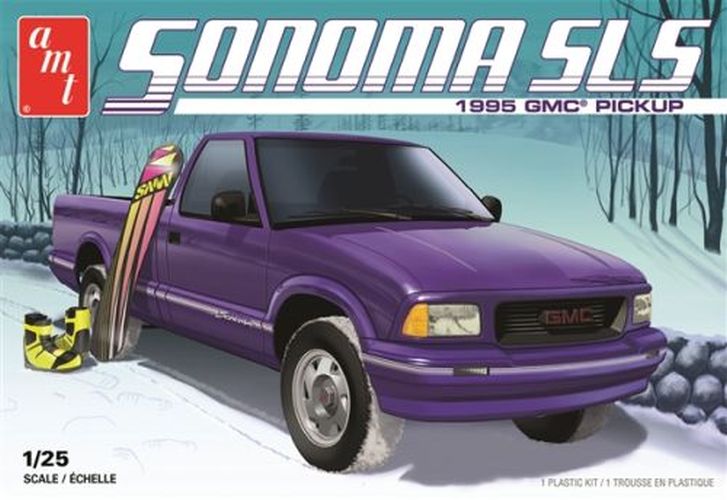 AMT 1995 Gmc Sonoma Pickup Truck Plastic Model Car - 