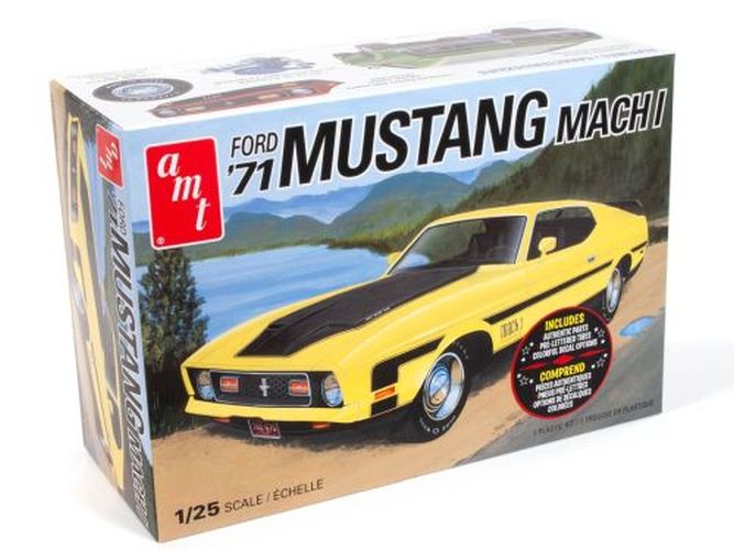 AMT 1971 Ford Mustang Mach 1 Plastic Model Kit - MODELS