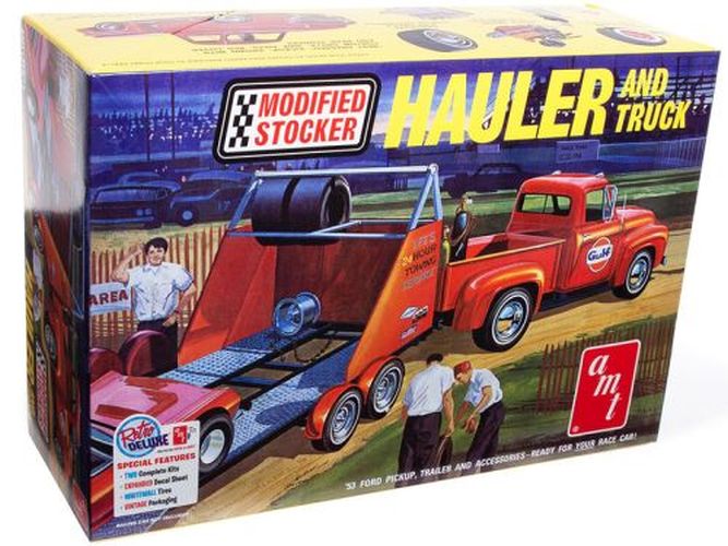 AMT Ford Pickup Modified Stocker Hauler Model Kit - 