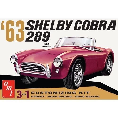 AMT Shelby Cobra 289 1/25 Scale Plastic Model Car - .