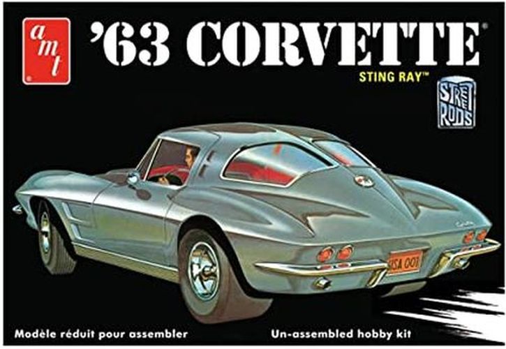 AMT 1963 Corvette Sting Ray Plastic Model Kit - MODELS