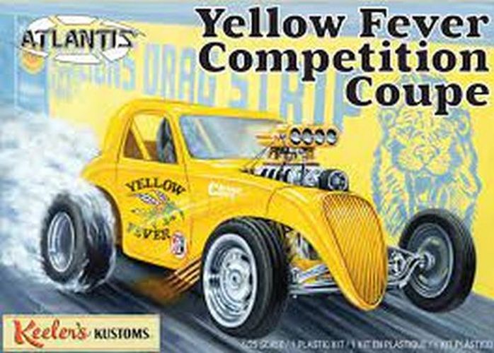 ATLANTA NOVELTY Yellow Fever Competition Coupe 1/25 Scale Plastic Model - 