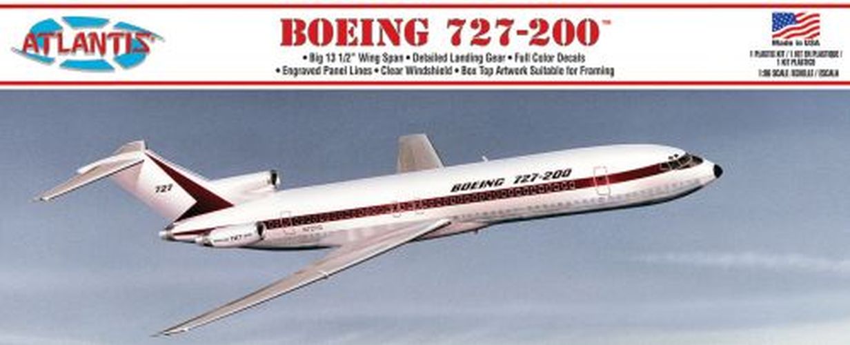 ATLANTIS MODEL Boeing 727 1/96 Scale Plastic Model - 